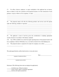 Form CU Application for Permission to Open and Maintain a Station - New York, Page 2
