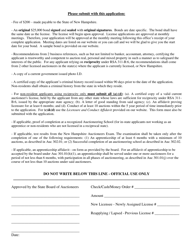 Application for a License as an Auctioneer Under Rsa 311-b - New Hampshire, Page 4