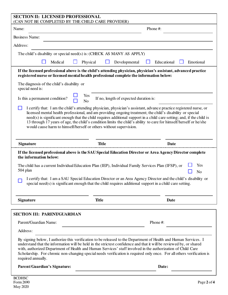 Form 2690 - Fill Out, Sign Online and Download Printable PDF, New ...