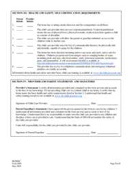 Form 2692 Health and Safety Self-certification - New Hampshire, Page 2