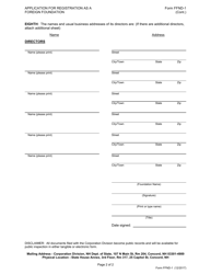 Form FFND-1 Application for Registration as a Foreign Foundation - New Hampshire, Page 3