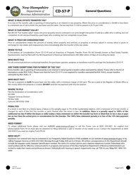 Form CD-57-P Real Estate Transfer Tax Declaration of Consideration Real Estate Purchaser (Grantee) - New Hampshire, Page 4