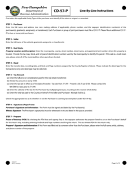 Form CD-57-P Real Estate Transfer Tax Declaration of Consideration Real Estate Purchaser (Grantee) - New Hampshire, Page 5