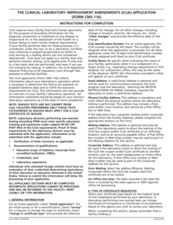 Form CMS-116 Clinical Laboratory Improvement Amendments (Clia) Application for Certification, Page 6