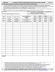 Form UST-7A Cathodic Protection Testing Form for Galvanic Cathodic Protection Systems - North Carolina, Page 5