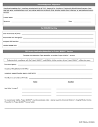 Form DVR-VF2 #00969 Community Rehabilitation Program Renewal Vendor Application - North Carolina, Page 3