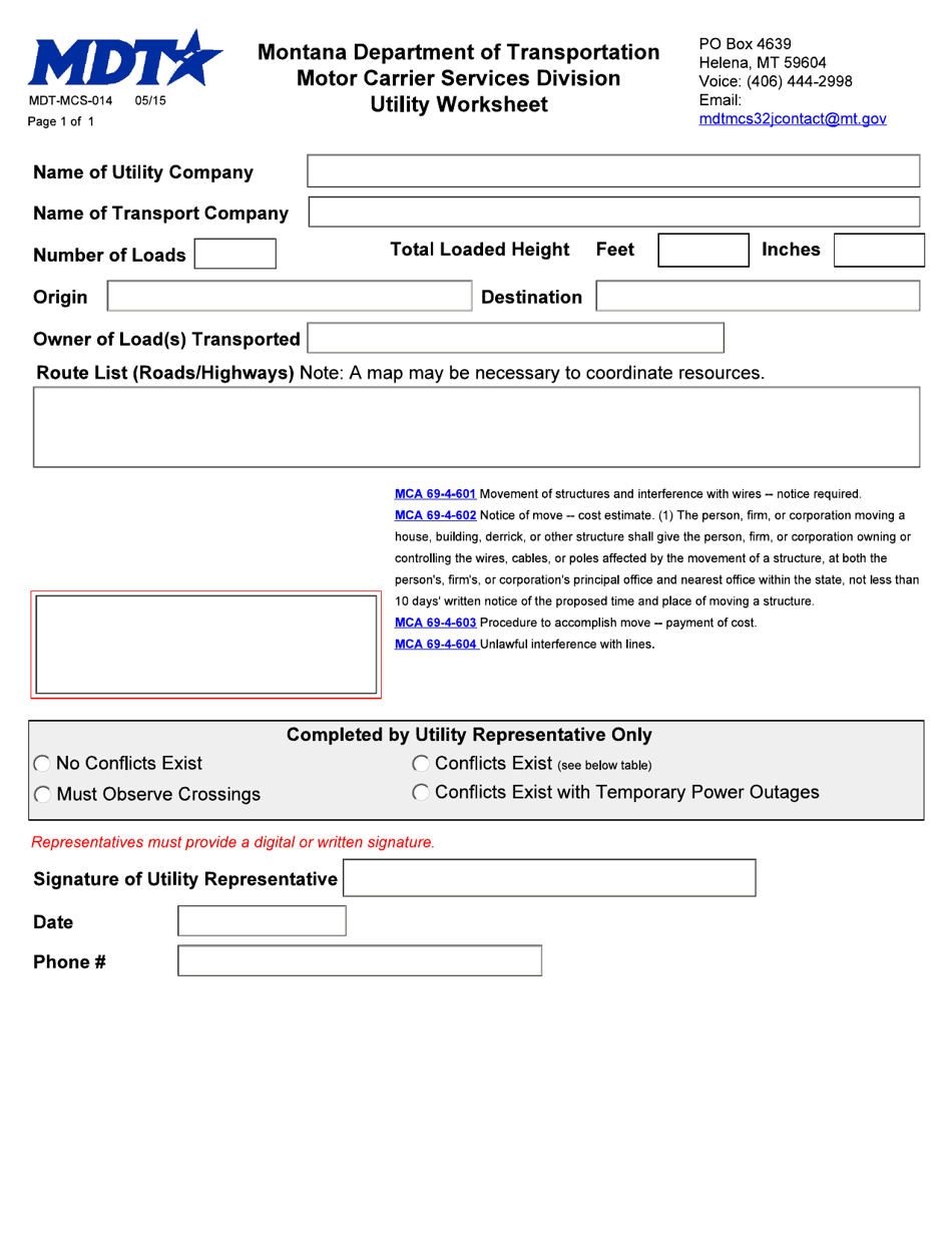 Form Mdt Mcs 014 Fill Out Sign Online And Download Fillable Pdf