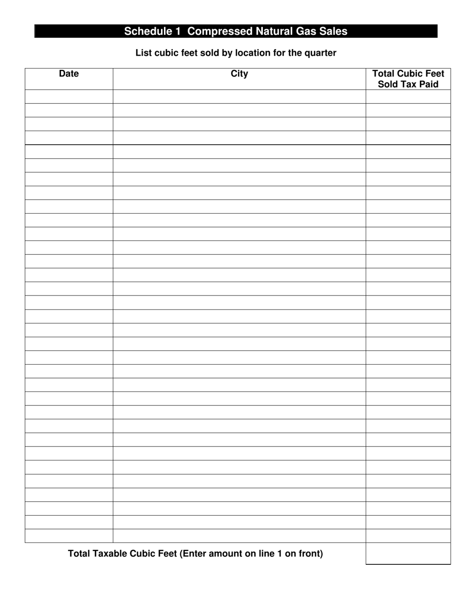 Form MF-11 NG Compressed Natural Gas Dealer Tax Return - Montana, Page 2