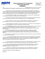Form MDT-ROW-977 Fast Process Agreement - Montana, Page 2