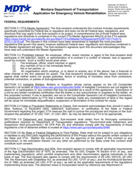 Form MDT-TPL-021 Application for Emergency Vehicle Rehabilitation - Montana, Page 3