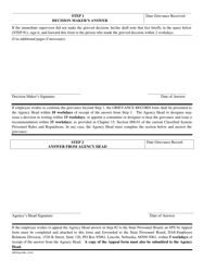 SPS Form 9 Grievance Record - Nebraska, Page 2