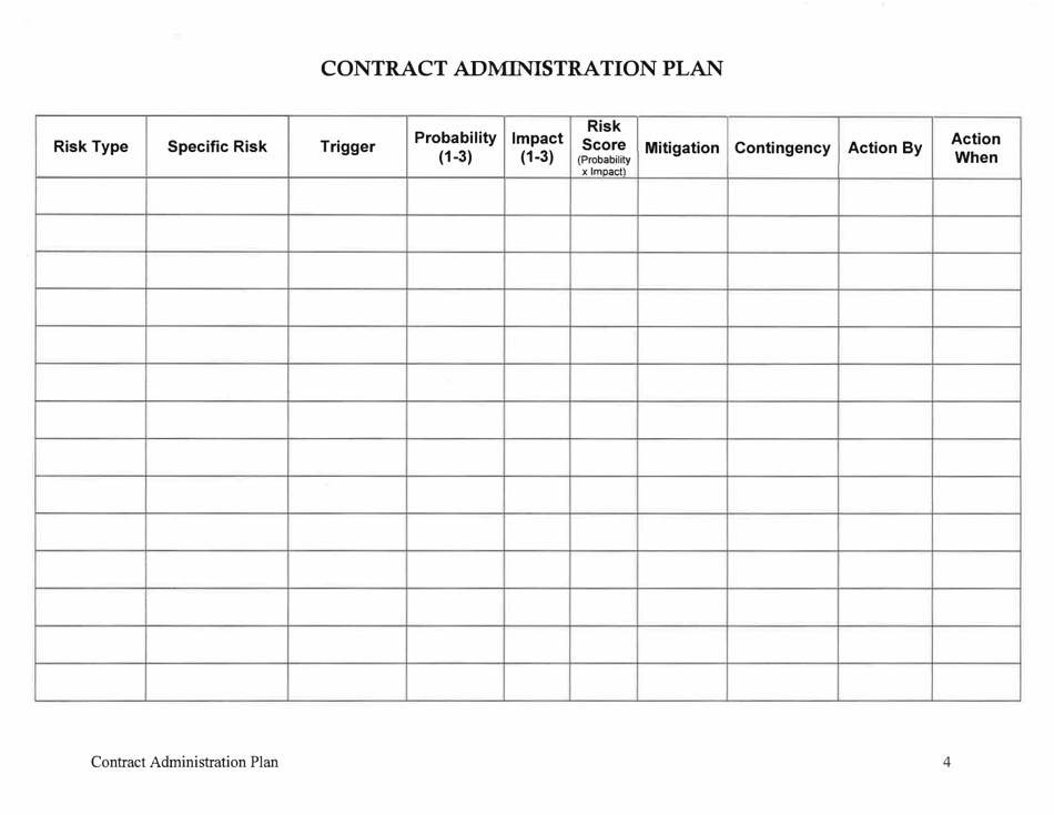 Contract Administration Plan - Nebraska, Page 4
