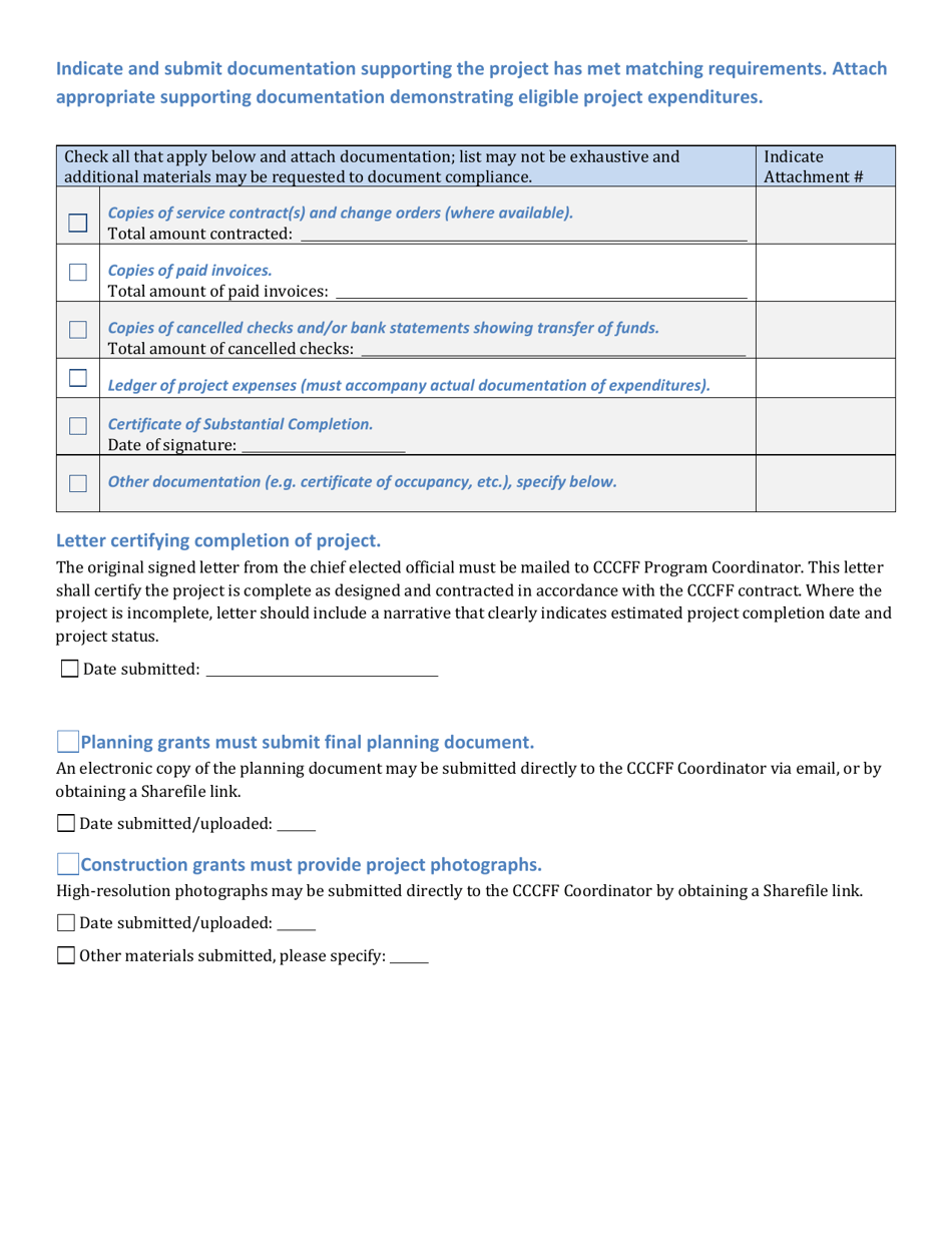 Cccff Progress Report - Request for Reimbursement - Nebraska, Page 3