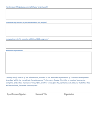 Cccff Progress Report - Request for Reimbursement - Nebraska, Page 4