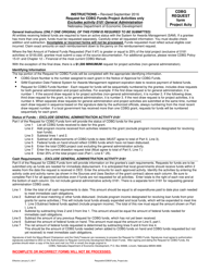 Form PROJECT ACTY Request for Cdbg Project Funds for Project Activities - Nebraska, Page 2