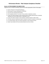Performance Review - Risk Analysis Compliance Checklist - Nebraska, Page 7