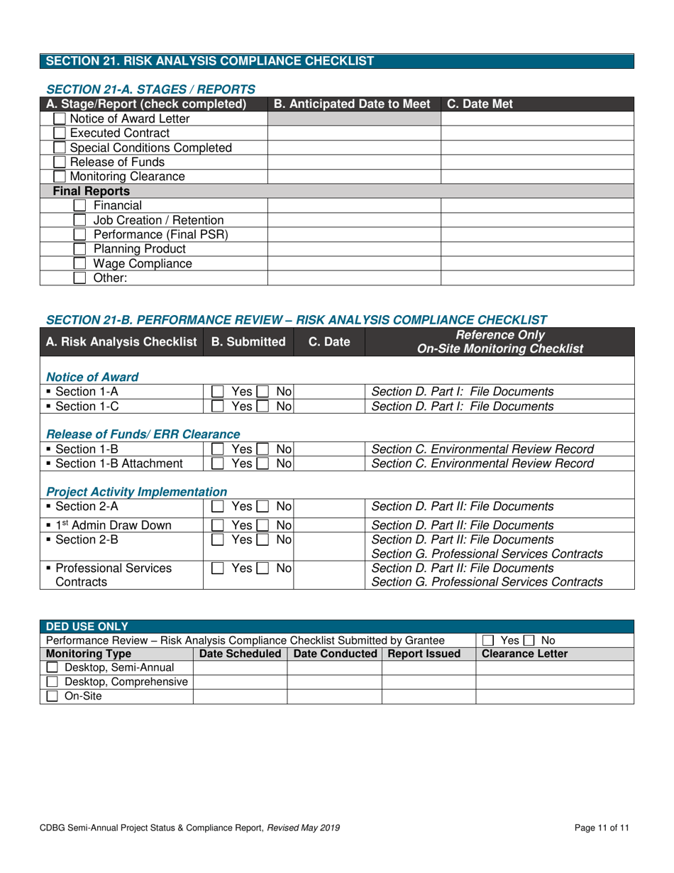 Cdbg Semi-annual Project Status  Compliance Report - Nebraska, Page 11