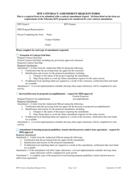 Htf Contract Amendment Request Form - Nebraska