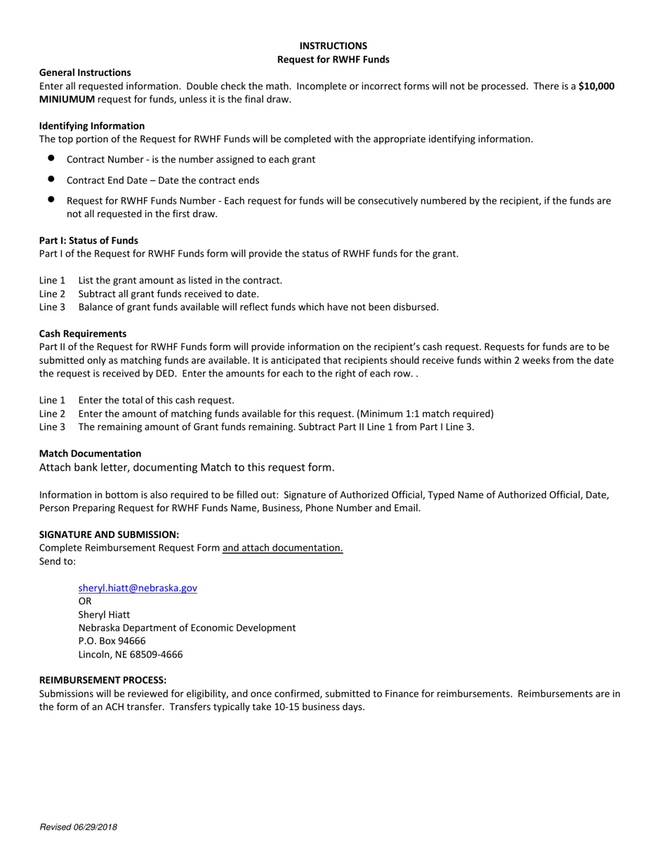 Request for Rural Workforce Housing Fund (Rwhf) Funds - Nebraska, Page 2