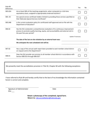 NDE Form 03-043 Annual Accreditation Compliance Report and Application for Classification as an Accredited Esu Under Rule 84 (Regulations for the Accreditation of Educational Service Units) - Nebraska, Page 2