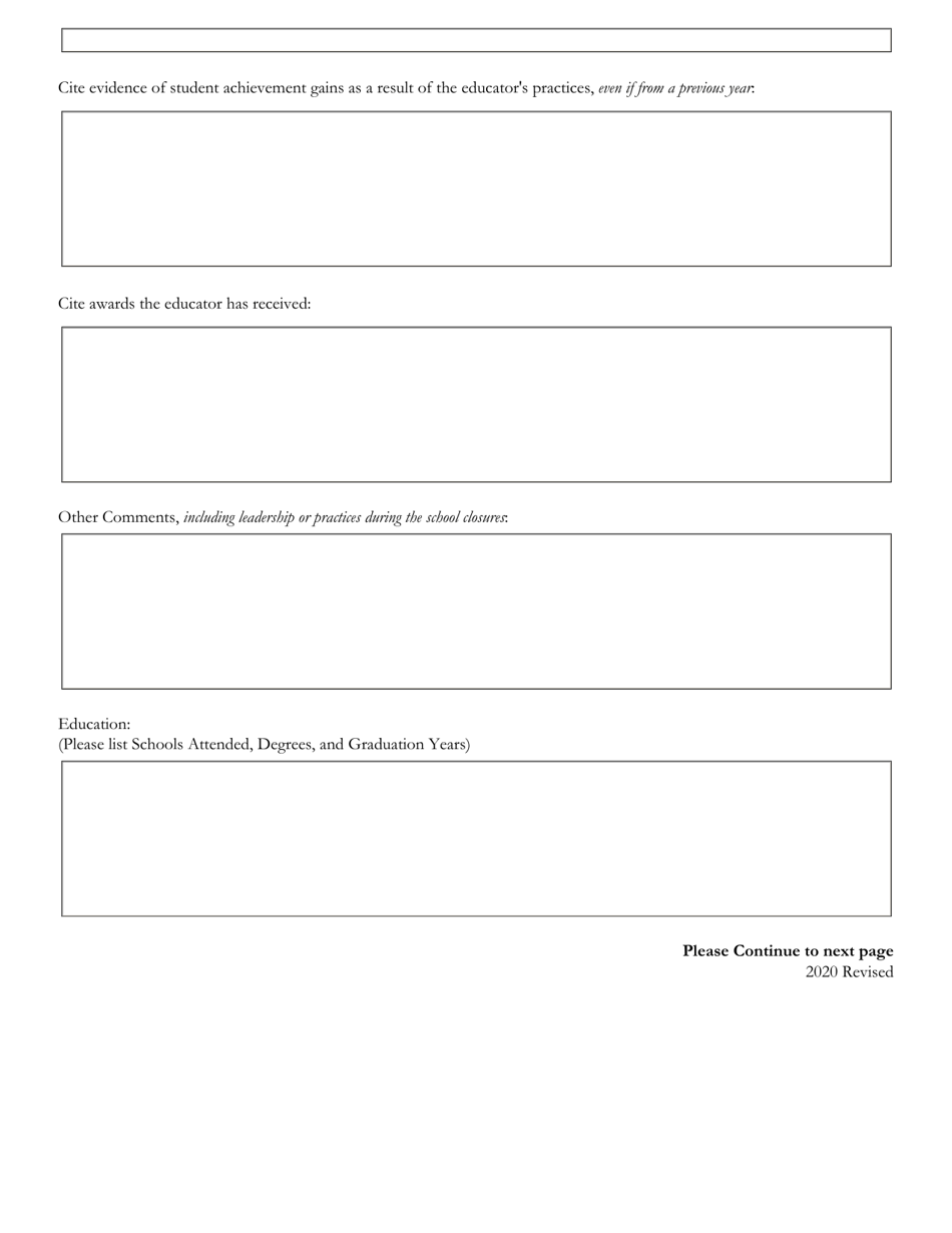 NDE Form 10-004 Talent Pool Recommendation Form - Nebraska, Page 3