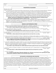 NDE Form 20-003 Application for a Nebraska Educator Certificate or Permit - Nebraska, Page 2