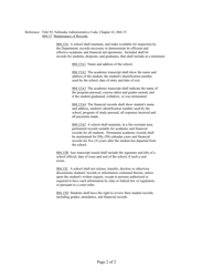 Maintenance of School Records Policy Statement - Nebraska, Page 2