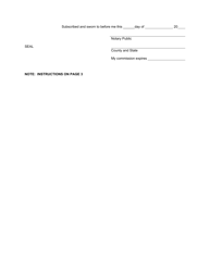 Tuition Recovery Cash Fund Form - Nebraska, Page 2
