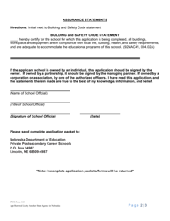 PPCS Form 160 Renewal Application for a School Licensed by Another State Agency in Nebraska - Nebraska, Page 2