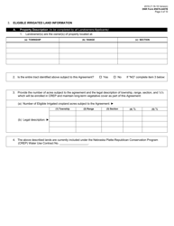 DNR Form 5678-4407B Re-enrolled Water Use Contract - Nebraska, Page 3
