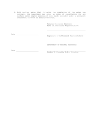 Request for Amendment to Crep Water Use Contract for Permanent Easement - Nebraska, Page 3