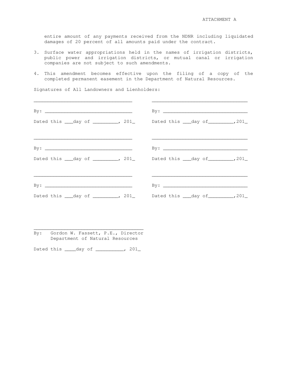 Request for Amendment to Crep Water Use Contract for Permanent Easement - Nebraska, Page 7