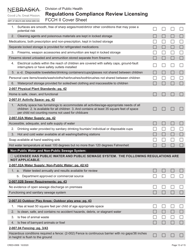 Form CRED-0958 Regulations Compliance Review Licensing - Fcch II Cover Sheet - Nebraska, Page 13