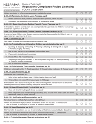 Form CRED-0958 Regulations Compliance Review Licensing - Fcch II Cover Sheet - Nebraska, Page 6