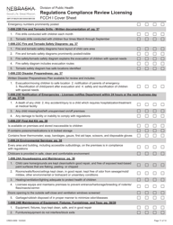 Form CRED-0959 Regulations Compliance Review Licensing - Fcch I Cover Sheet - Nebraska, Page 11