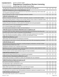 Form CRED-0967 Regulations Compliance Review Licensing - School Age Only Center Checklist With Cover Sheet - Nebraska, Page 10