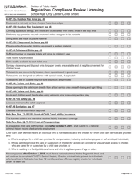 Form CRED-0967 Regulations Compliance Review Licensing - School Age Only Center Checklist With Cover Sheet - Nebraska, Page 14