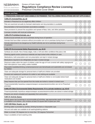 Form CRED-0965 Regulations Compliance Review Licensing - Preschool Checklist Cover Sheet - Nebraska, Page 12
