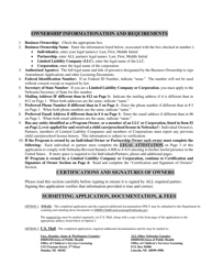 Application for a School Age Only Center License - Nebraska, Page 2