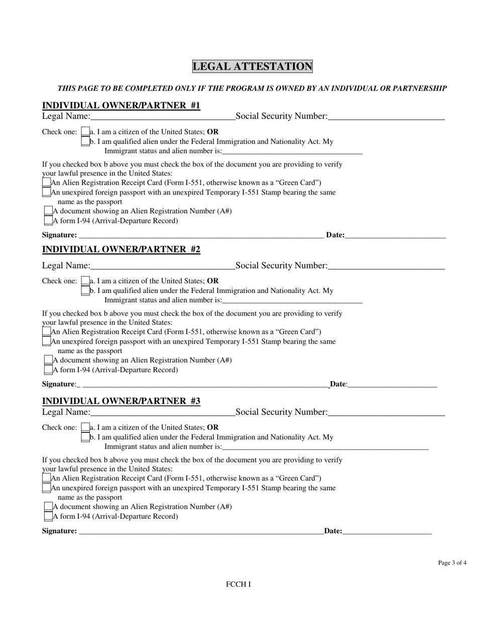 Application for a Family Child Care Home I License - Nebraska, Page 5