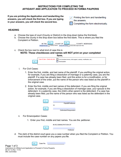 Form DC6:7.1  Printable Pdf