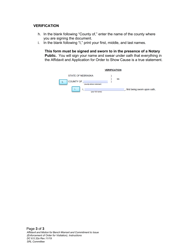 Instructions for Form DC6:5.32 Affidavit and Motion for Bench Warrant and Commitment to Issue - Nebraska, Page 3