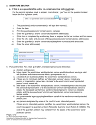 Instructions for Form CC16:2.5 Address Information for Guardianships/Conservatorships - Nebraska, Page 2
