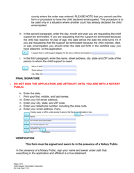 Instructions for Form DC6:2 Application and Affidavit for Termination of Child Support - Nebraska, Page 2