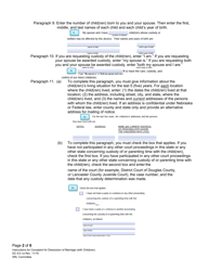 Instructions for Form DC6:5.1 Complaint for Dissolution of Marriage (With Child(Ren)) - Nebraska, Page 2