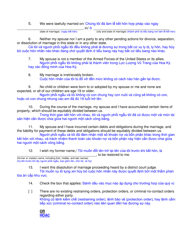 Form DC6:4.1 Complaint for Dissolution of Marriage (No Children) - Nebraska (English/Vietnamese), Page 2