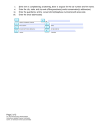 Instructions for Form CC16:2.40 Updated Financial Information for Guardianships and Conservatorships - Nebraska, Page 2