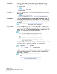 Instructions for Form DC6:4.1 Complaint for Dissolution of Marriage (No Children) - Nebraska, Page 2