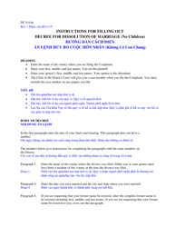 Document preview: Instructions for Form DC6:4.6 Decree (No Children) - Nebraska (English/Vietnamese)