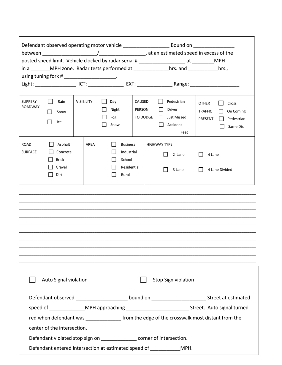Form CH6ART14APP5A-5E Manual Uniform Citation and Complaint - Nebraska, Page 3